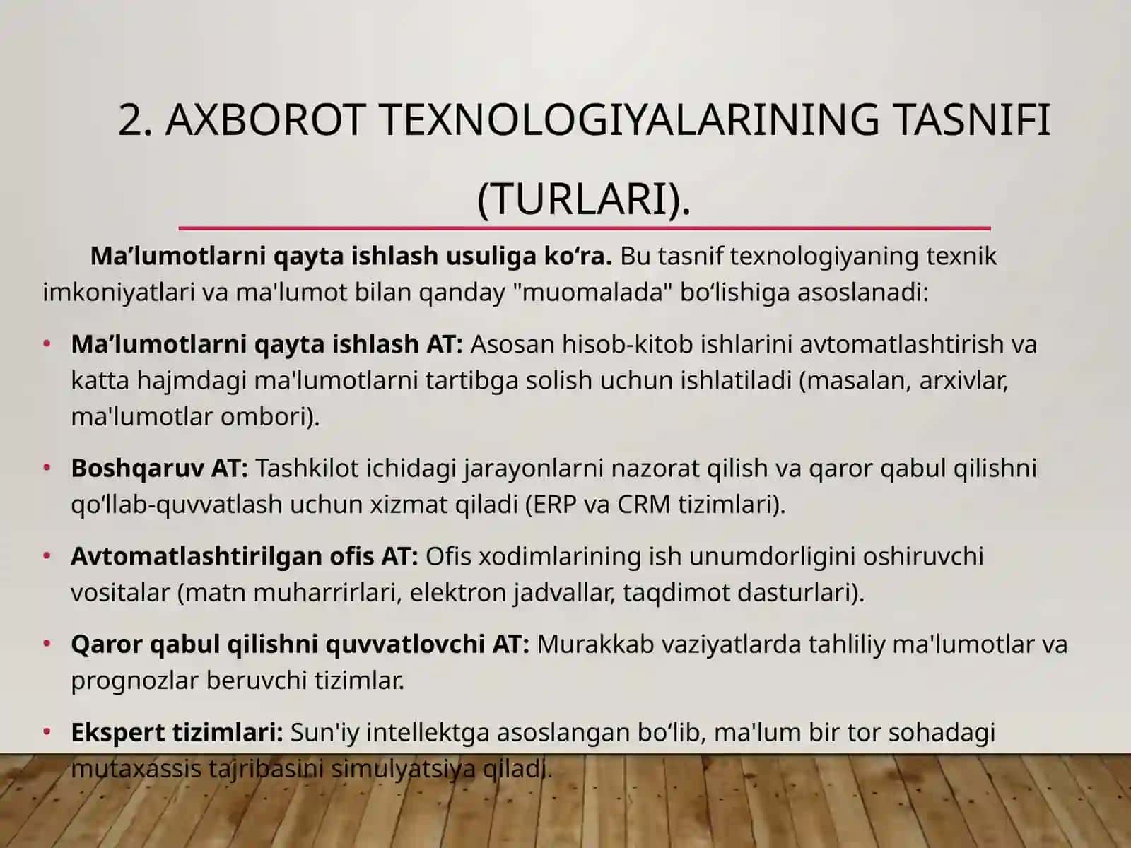 Axborot texnologiyalari turlari. Mutimedia texnologiyalari 4