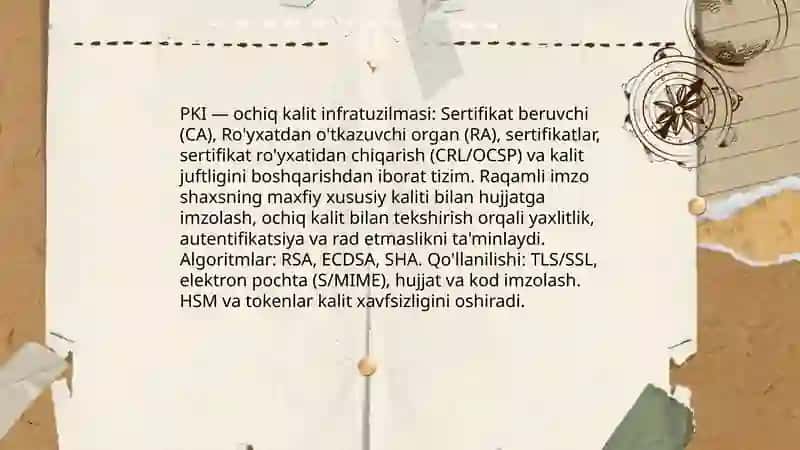 Kriptografik algoritmlar va shifrlash usullari 4