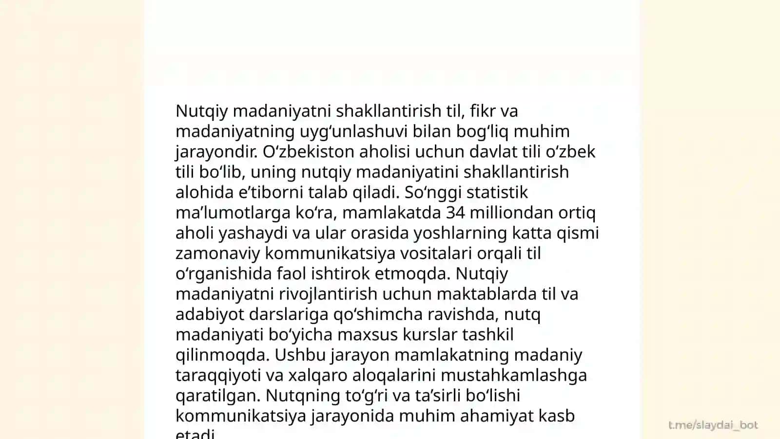 Ona tili savod ochish davrida o’quvchilarning nutqini rivojlantirish 4