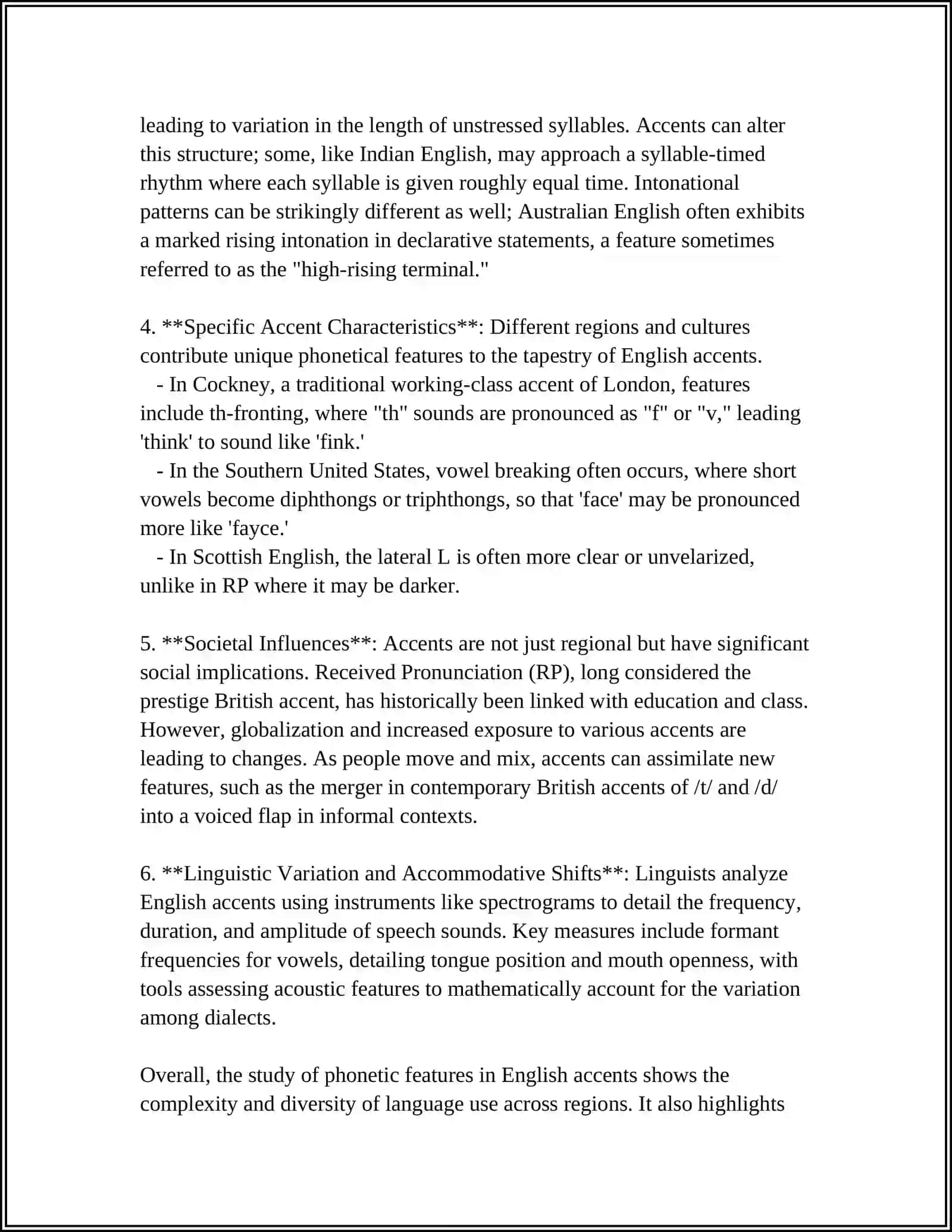 FEATURES OF THE ACCENT IN ENGLISH. COMMUNICATION AND ITS TYPES 4