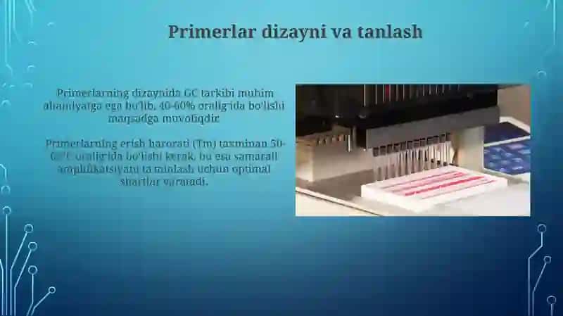 Molekulyar markerlarni PZR va gel – elektroforez usulida aniqlash 4