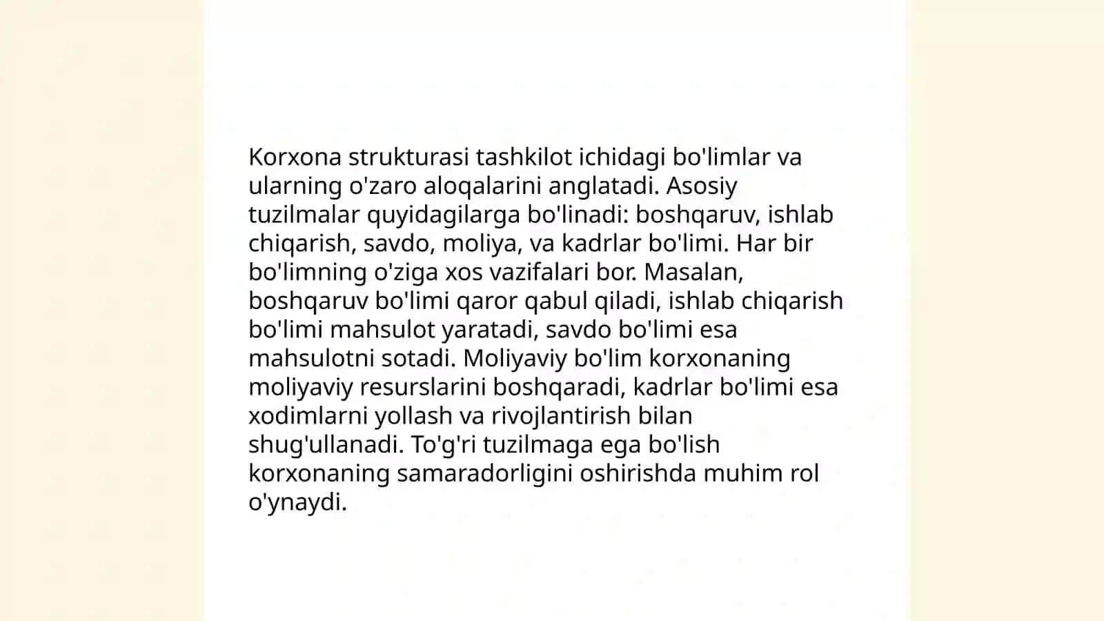 Kursning predmeti va vazifalari. Biznes boshqaruv obyekti sifatida 4