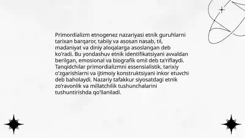 Etnos masalasida ilmiy nazariyalar 4