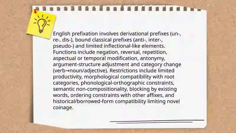 Affixation, prefixation, suffixation, semi- affixes, affixoids 4