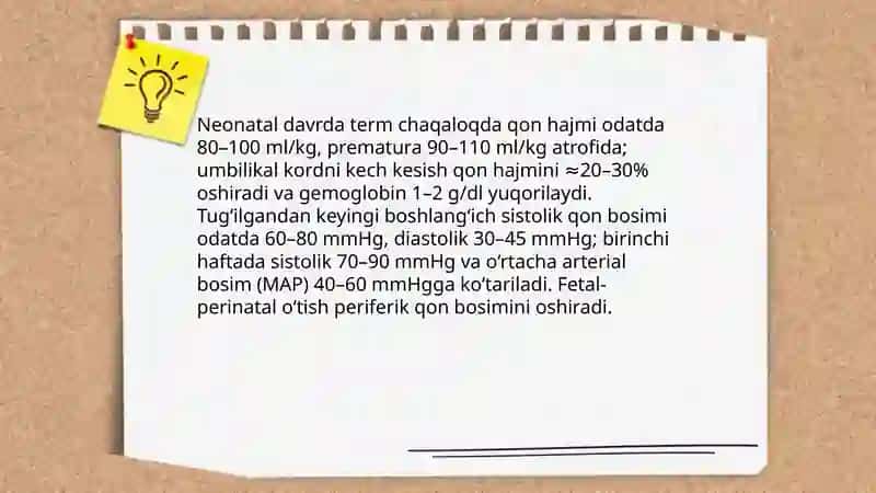 Qon va qon aylanishning yoshga bogʻliq xususiyatlari 4