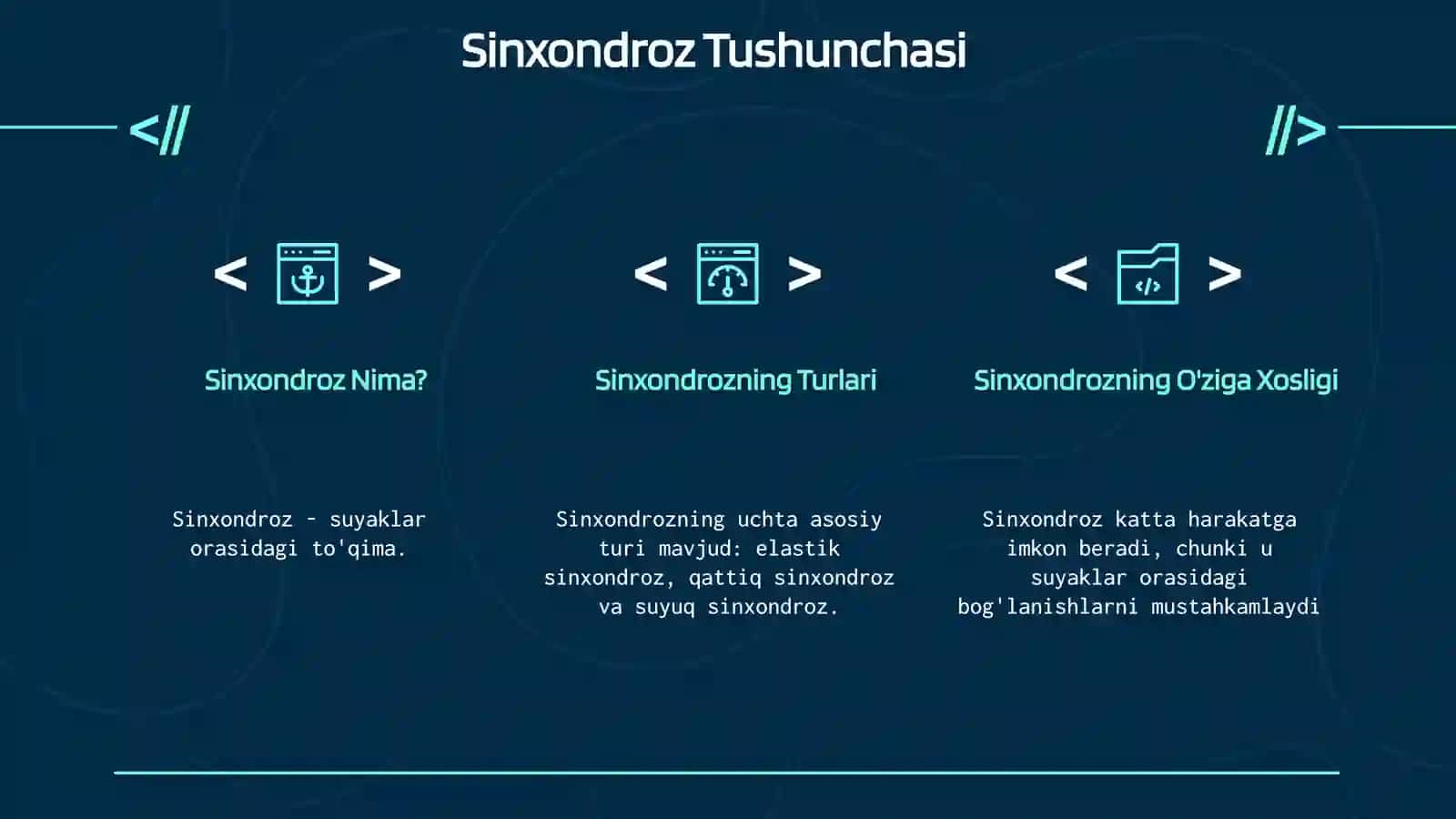 Sizdesmoz, Sinxondroz, Sinostoz Birlashuvlar 4