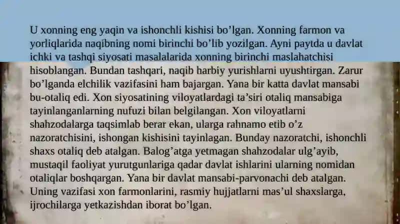 Buxoro xonligida Shayboniylar sulolasi hukmronligining oʻrnatilishi 4