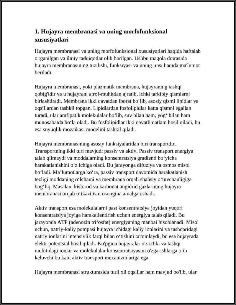 HUJAYRA TUZILISHI. HUJAYRA NAZARIYASI. HAYVON VA ODAM XROMOSOMALARINING MORFOFUNKSIONAL XARAKTERISTKASI 4