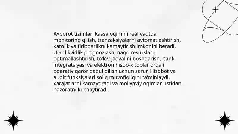 G'aznachilikda axborot tizimining zarurligi iqtisodiy mohiyati va vazifalari 4