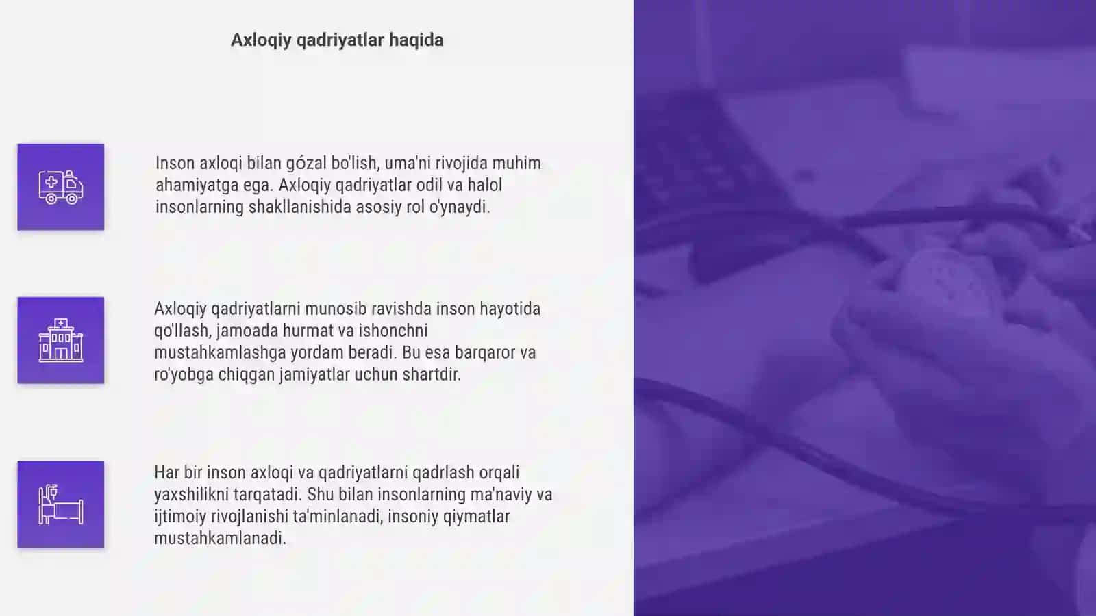 Inson axloqi bilan gózal 4