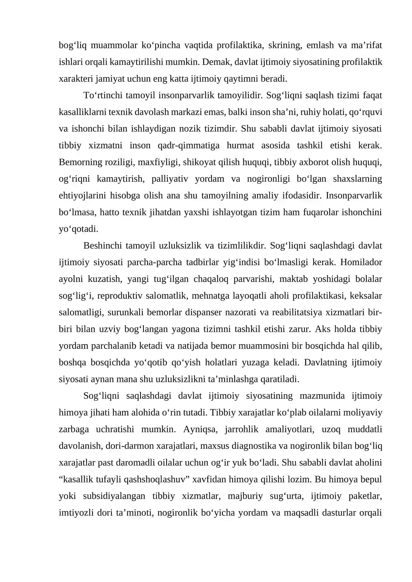 Sog‘liqni saqlash sohasidagi davlatning ijtimoiy siyosati 4