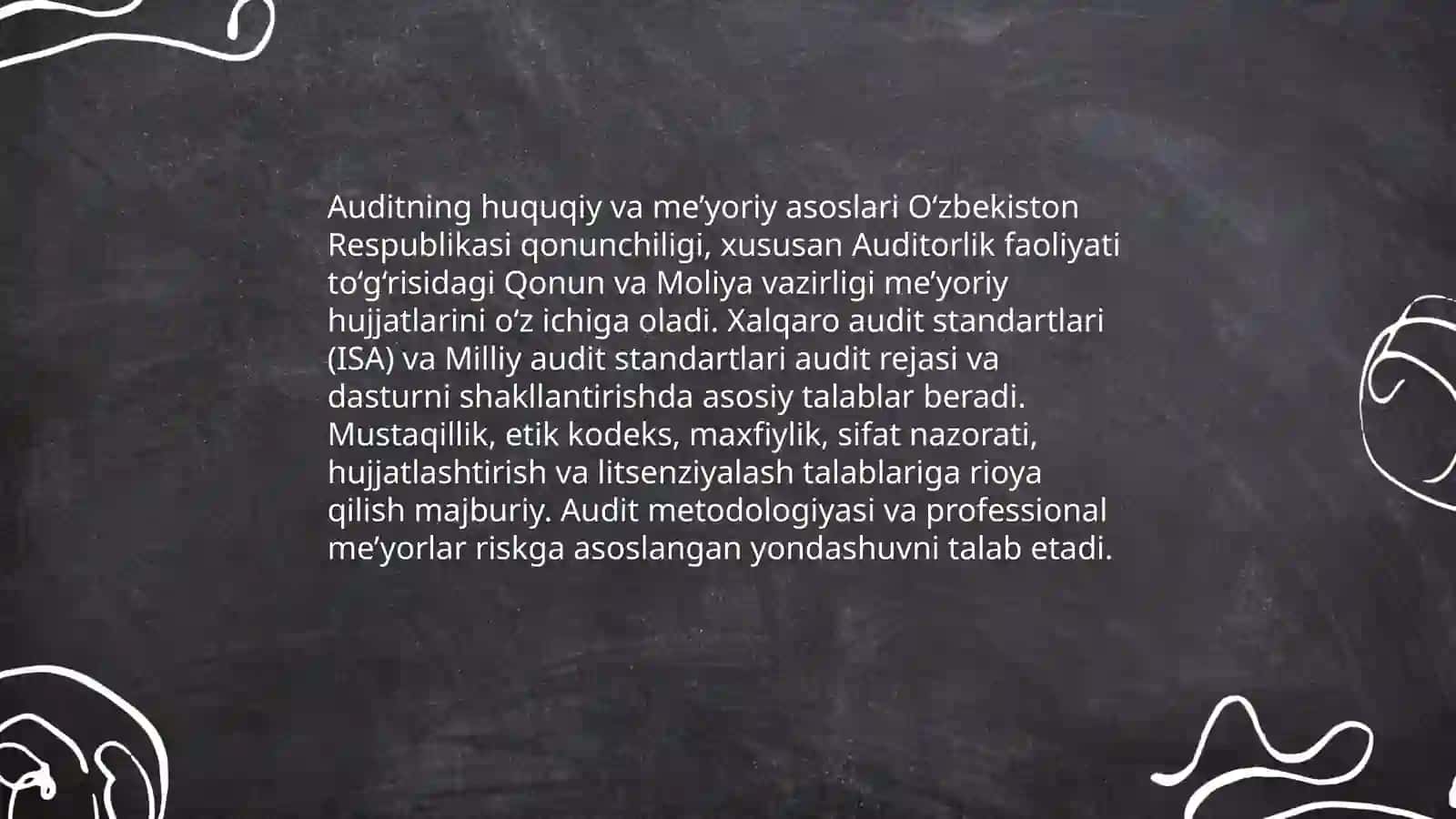 Moliyaviy hisobot auditining umumiy rejasi va dasturini tayyorlash 4