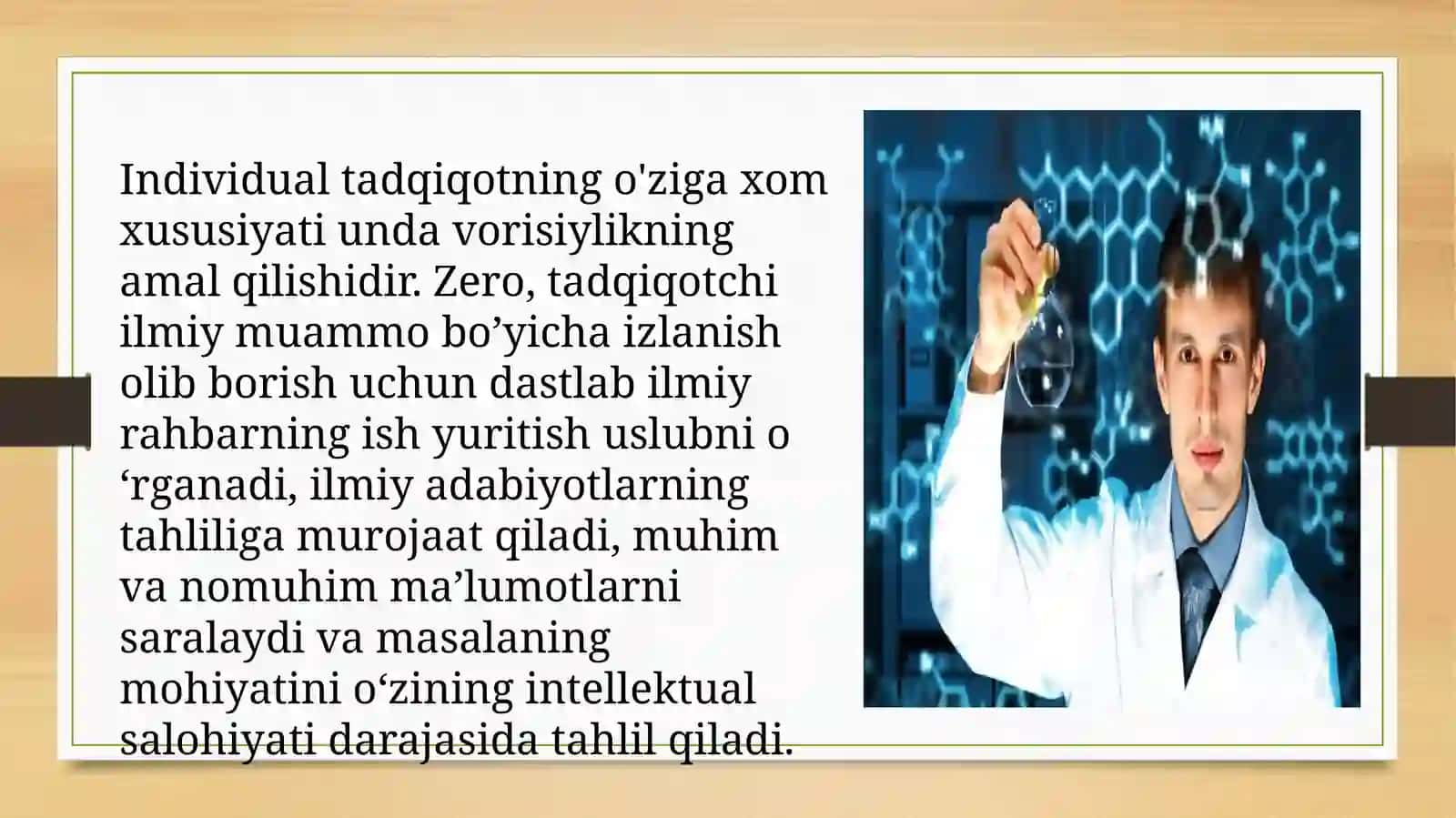 Ilmiy tadqiqot faoliyatining namoyon bo'lish shakllari 4