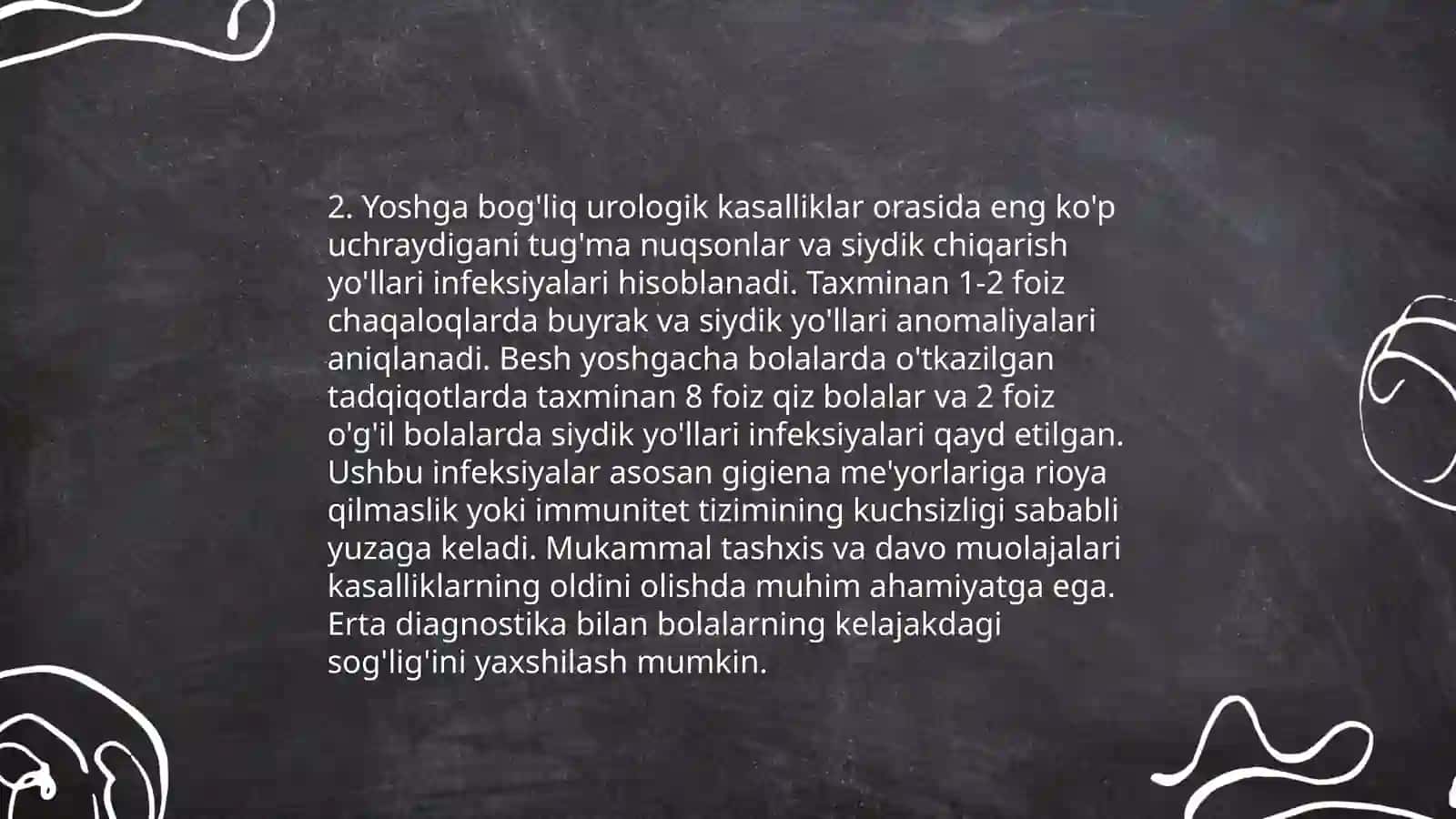 Ayiruv tizimining yoshga oid fiziologiyasi va gigiyenasini oʻrganish 4