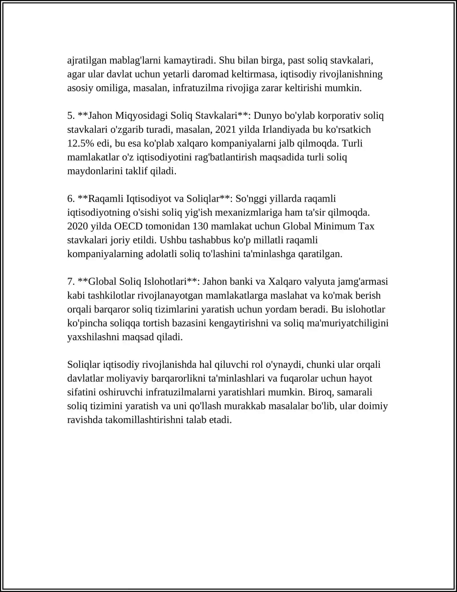 MUSTAQIL ISH TADBIRKORLIK FAOLIYATIGA SOLIQLAR ORQALI TASIR ETISH MAQSADI TUSHUNCHASI VA VOSITALARI 4