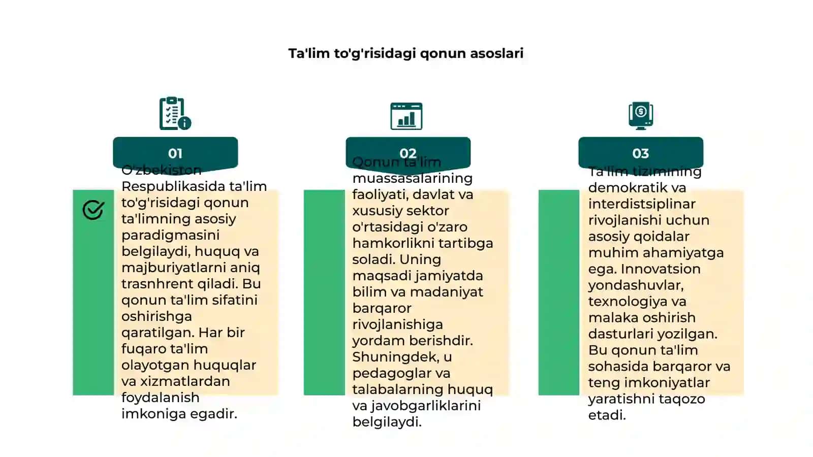 O'zbekistob Respublikasidagi ta'lim to'g'risidagi qonun 4