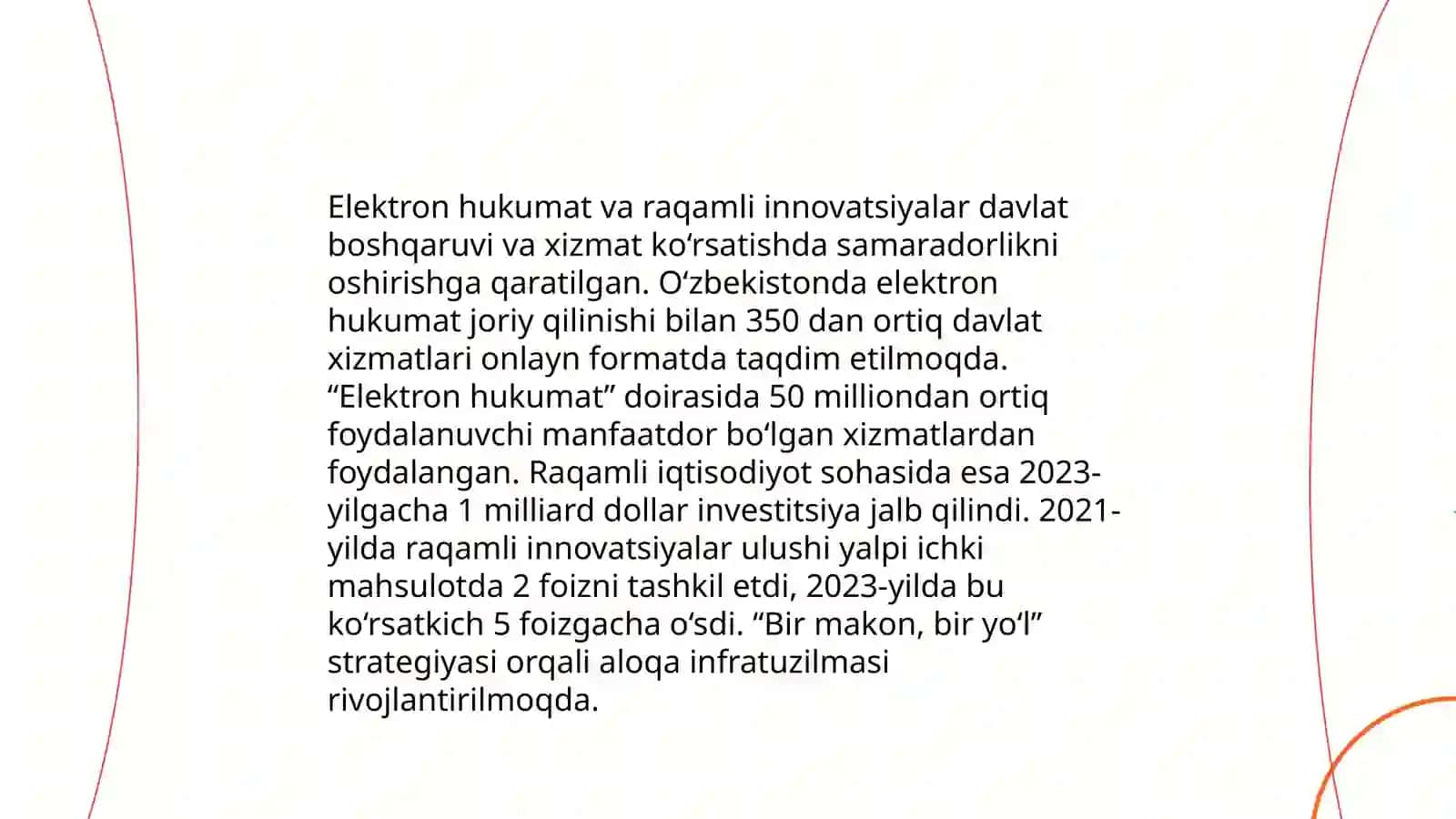 Elektron hukumat tizimining afzalliklari 4