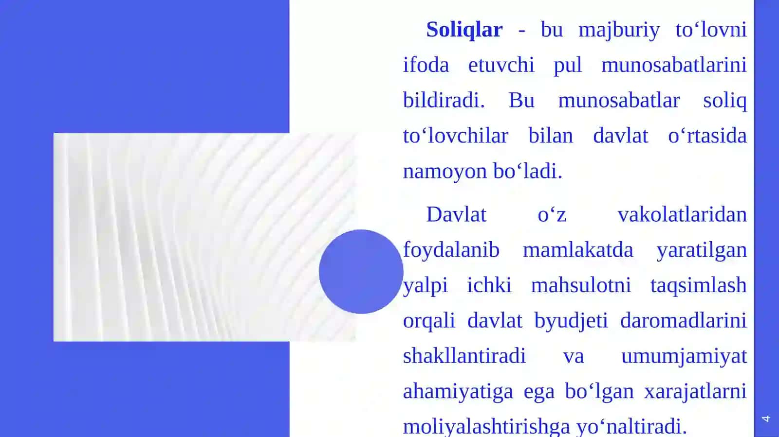 Soliqtushunchasi, mohiyati, belgilarivavazifalari 4