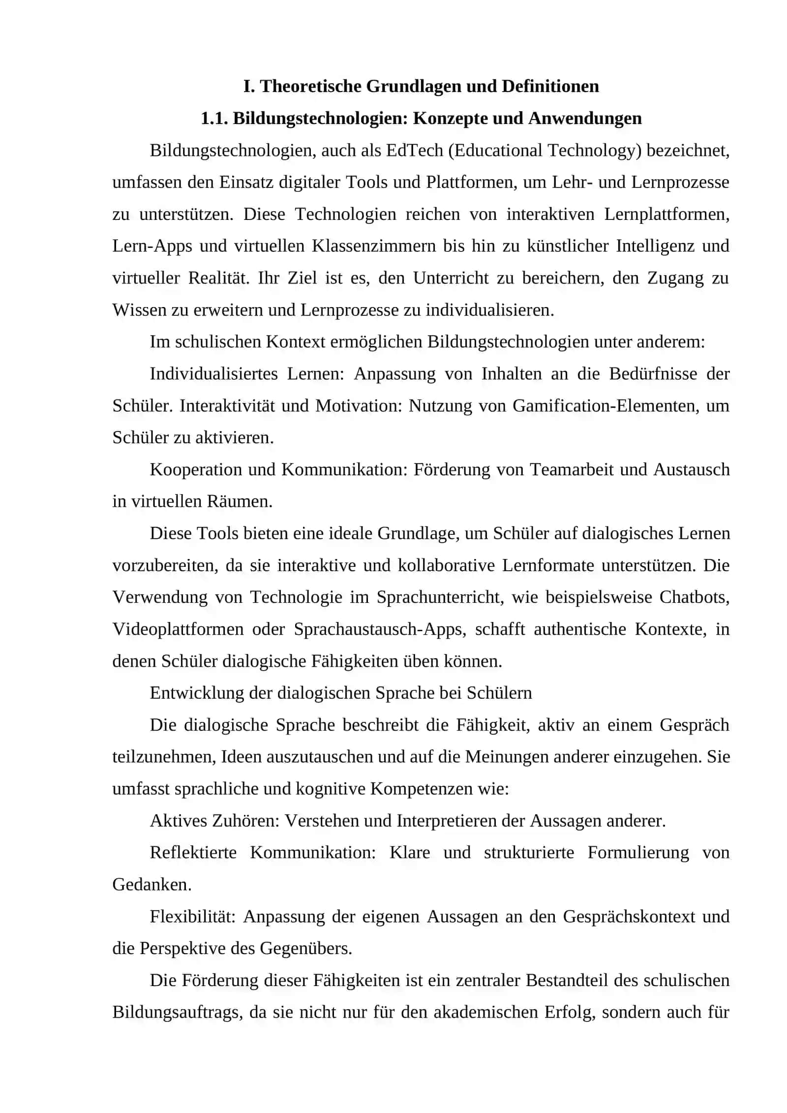 DIE BEDEUTUNG VON BILDUNGSTECHNOLOGIEN FÜR DIE ENTWICKLUNG DER DIALOGISCHEN SPRACHE VON SCHÜLERN WEITERFÜHRENDER SCHULEN 4