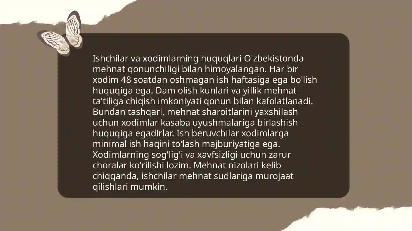 Mehnat huquqlari va erkinliklari 4