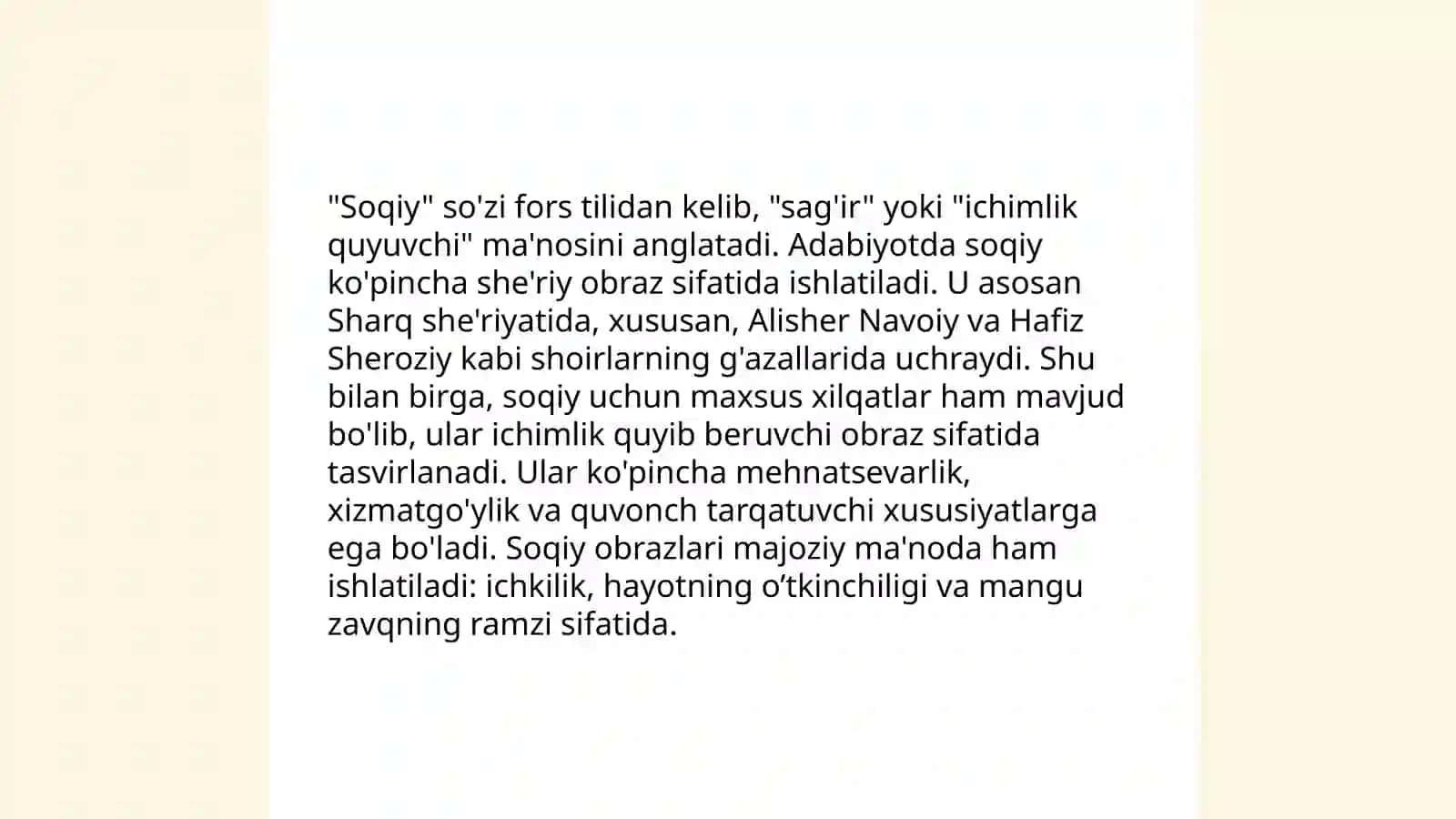 May,soqiy,tarso,jom,xarobot timsollari keltirilgan baytlarni töplash 4
