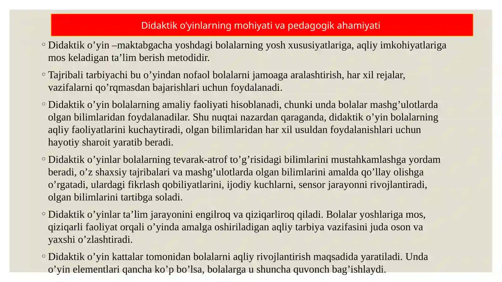 O‘yin- bolalar faoliyatining asosiy turi 4