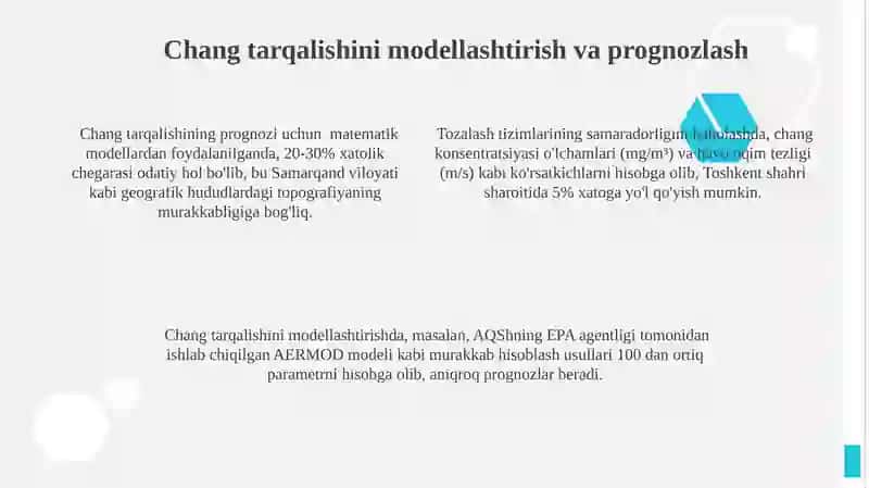 Ishlab chiqarishda changni dispesligini aniqlash 4