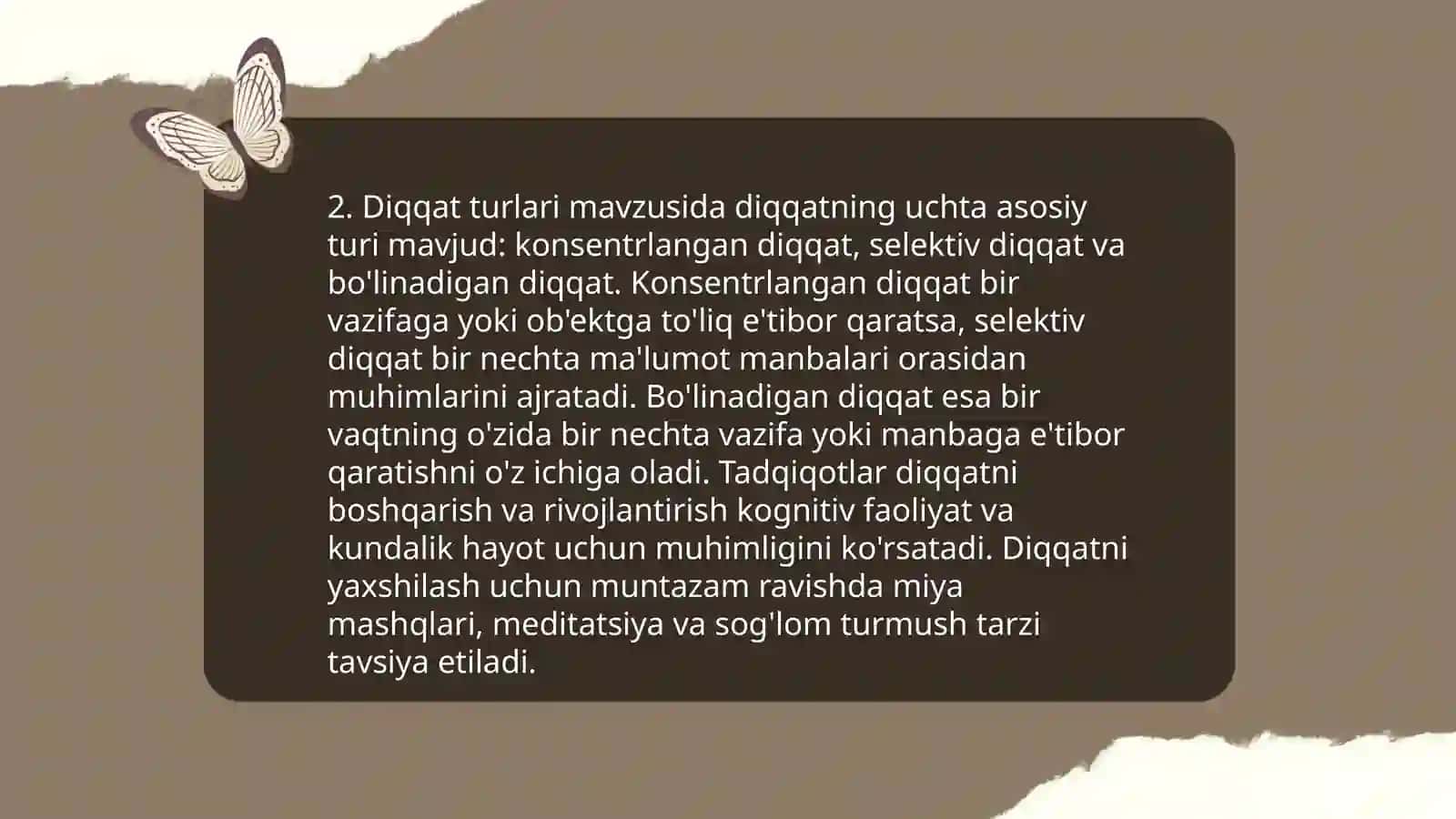 Diqqat haqida tushuncha va uning nerv fiziologik asoslari 4