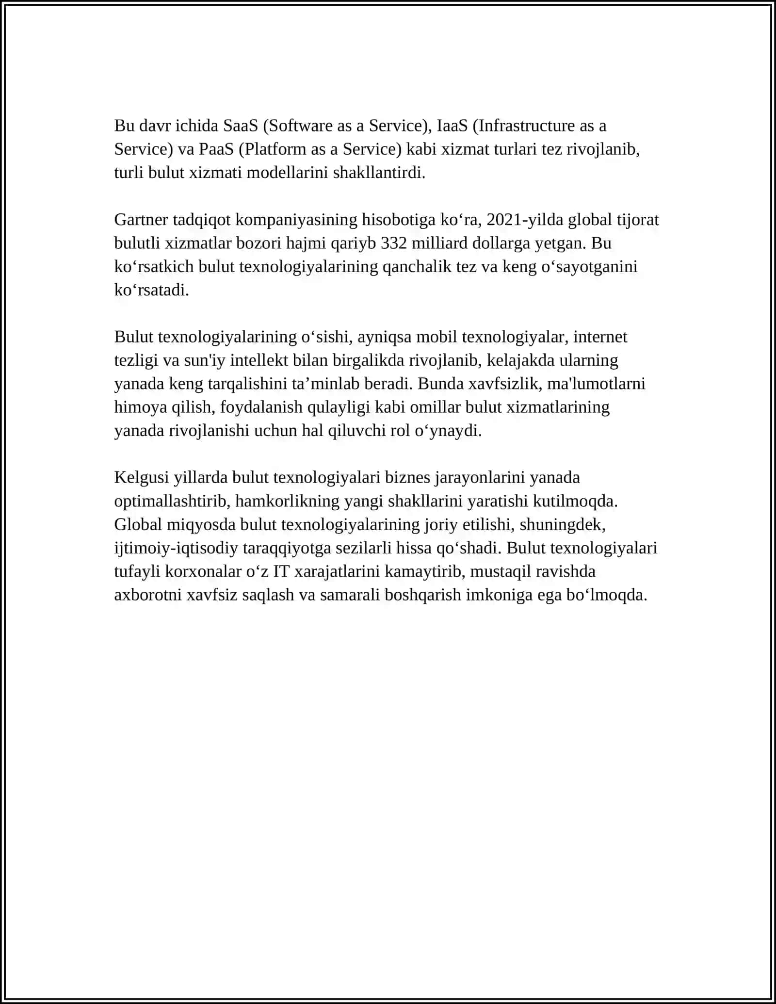 BULUT TEXNOLOGIYASI TUSHUNCHASI 4