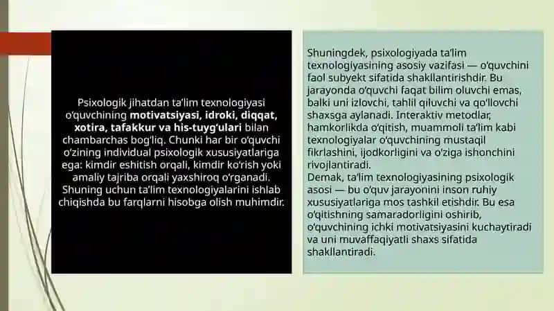 Ta’lim texnologiyasi 4