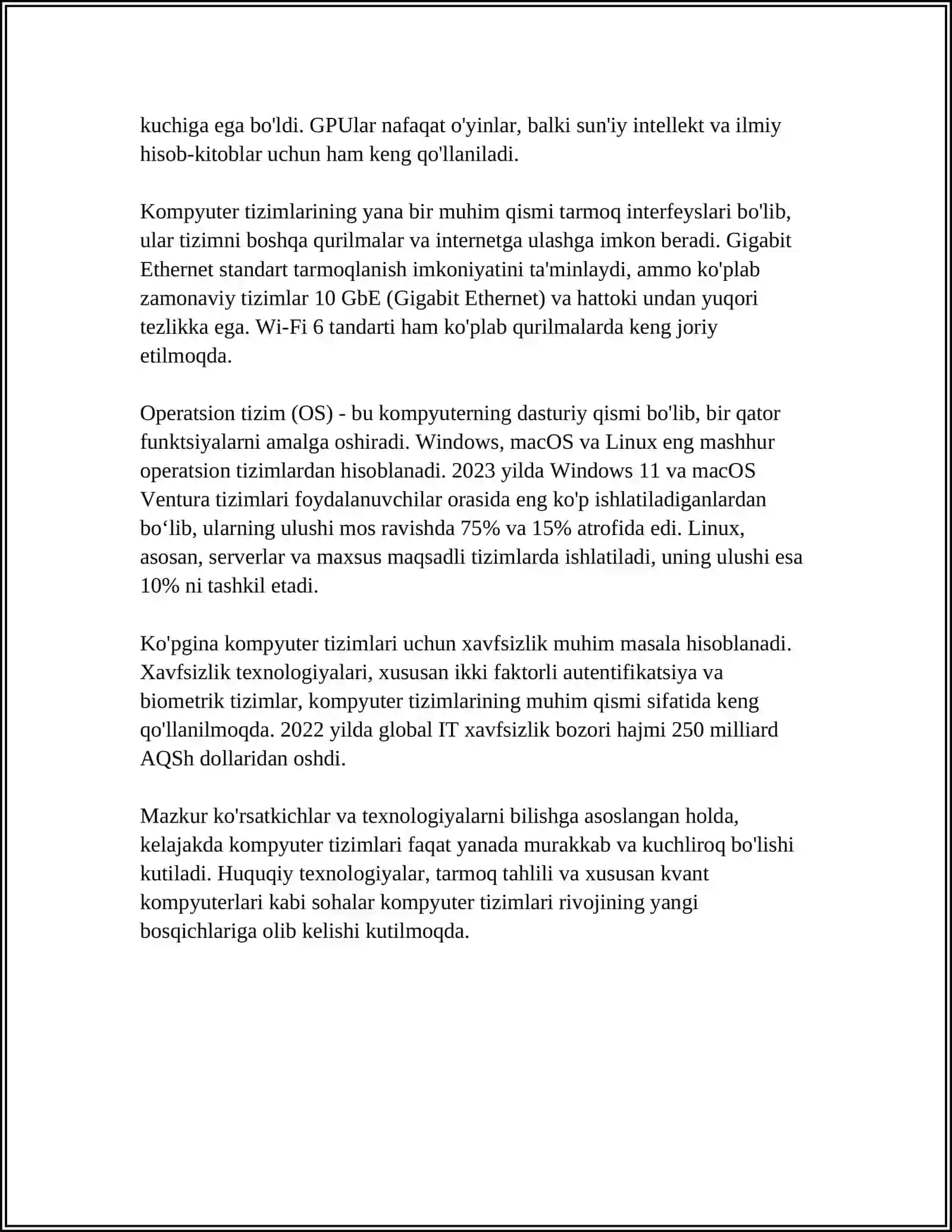 YURIDIK KASBIY FAOLIYATDA KOMPYUTERNING TEXNIK TA`MINOTI 4
