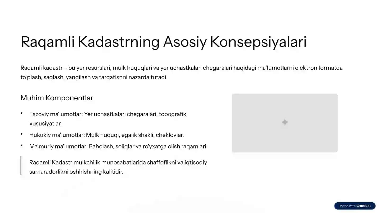 Kadastr (faoliyat turlari bo'yicha) bakalavriat ta'lim yo'nalishi 4
