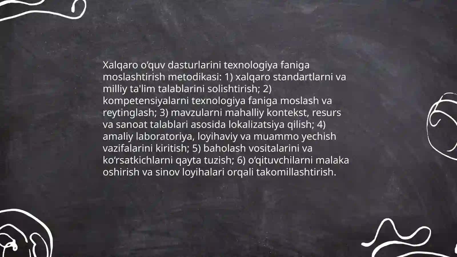Texnologiya darslarida xorijiy ta'lim tizimidan foydalanishning metod va usullari 4