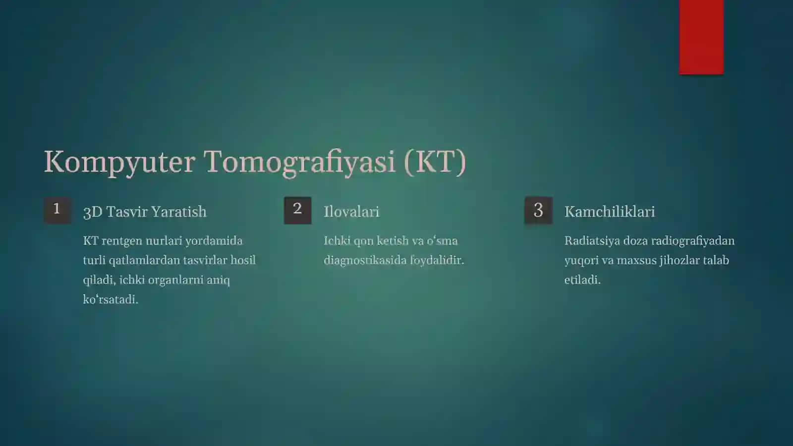 Tibbiy Tomografiya Apparatlarining Ishlash Prinsiplari 4
