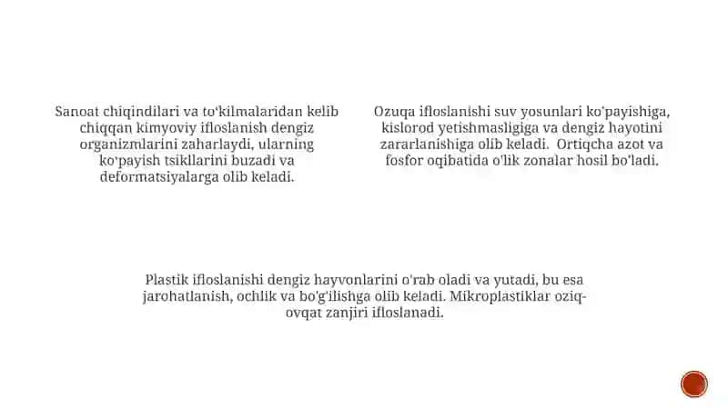 Okean suvlarining ifloslanish turlari va undagi hayotga tasiri 4