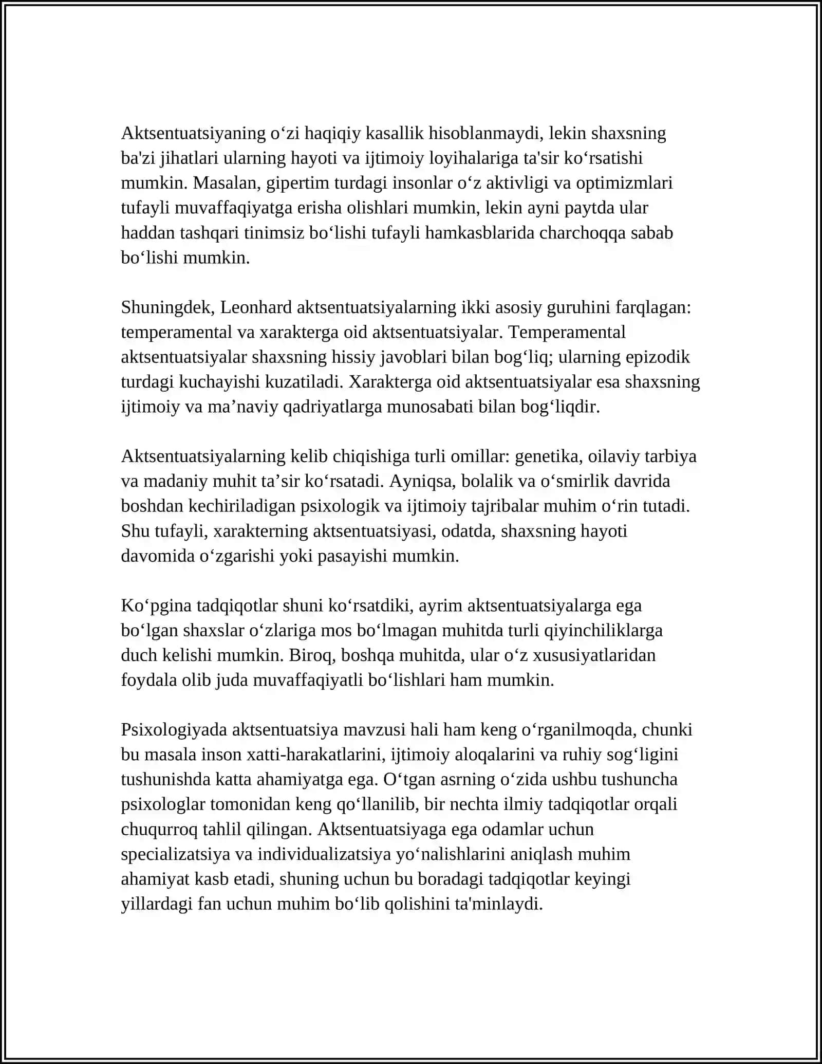 XARAKTER AKTSENTUATSIYASI VA UNI MEYORLASHTIRISH USULLARI 4