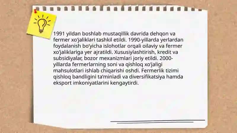 Qishloq xo‘jaligida mulkchilik va yer islohoti 4