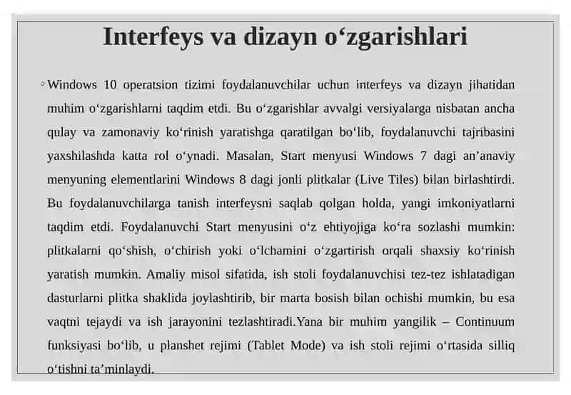 Windows 10 va Windows 11 operatsion tizimlari dagi yangiliklar 4