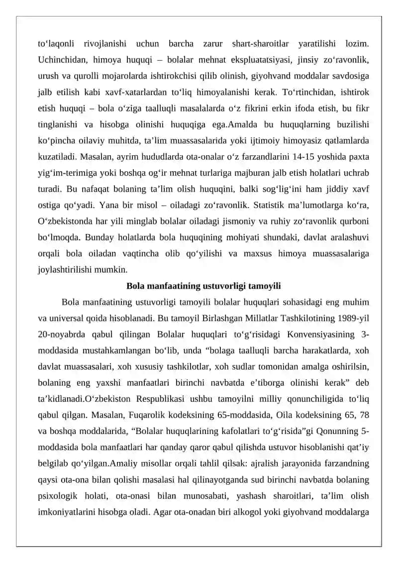 Bolalar huquqini ta’minlash bo‘yicha milliy qonunchilik 4