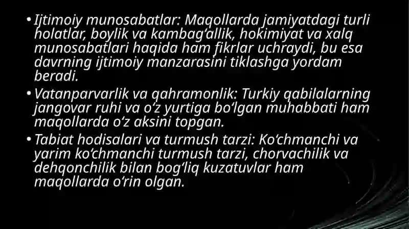 Mahmud Qoshg`ariyning “Devoni lug`atit turk” asaridagifolklor materiallari. 4