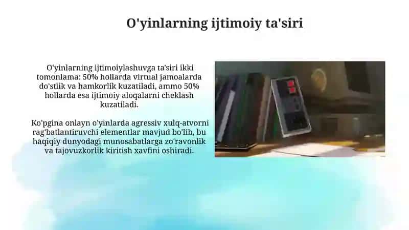 Kompyuter oʻyinlari - manqurtlik vositasi 4