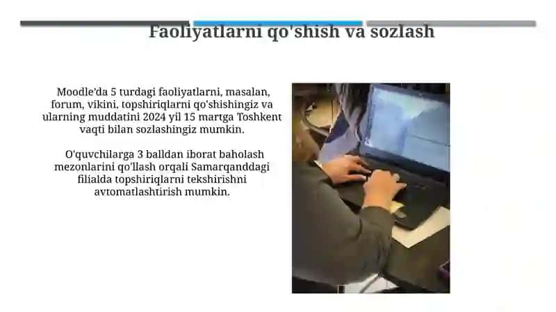 LMS Moodle kurs yaratish va uni sozlash 4