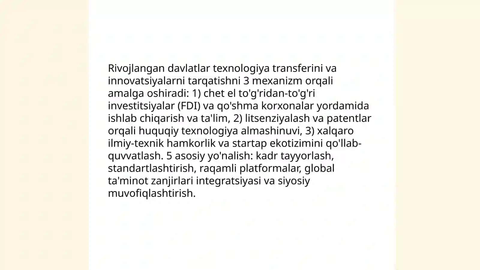 Rivojlangan mamlakatlar iqtisodiyotining asosiy xususiyatlari va tendensiyalari 4