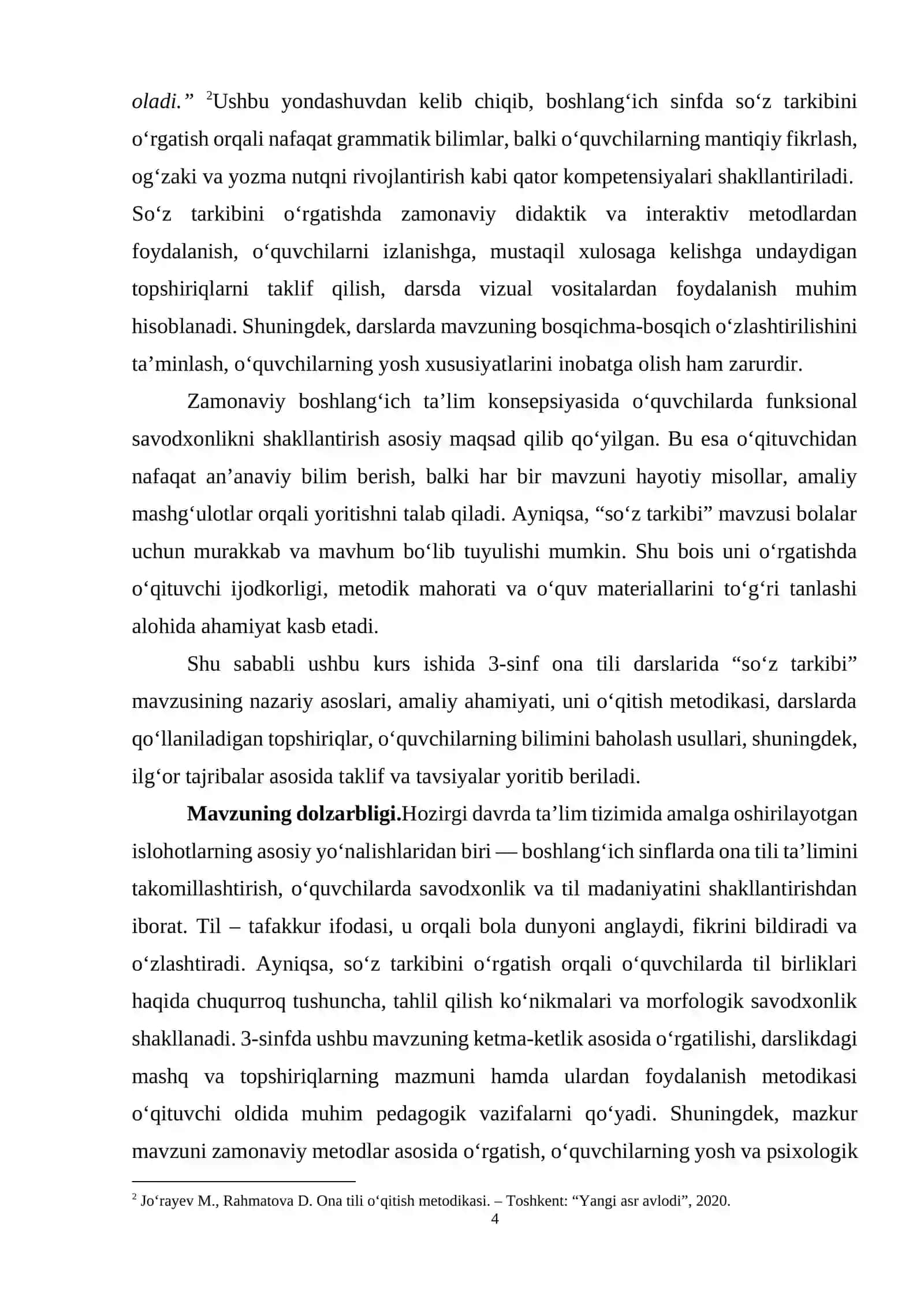 3-sinf ona tili darslarida “Soʻz tarkibi”mavzusini oʻrgatish 4