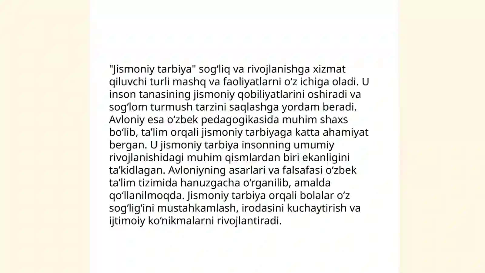 Abdulla Avloniyning jismoniy tarbiya to'g'risidagi fikirlari 4