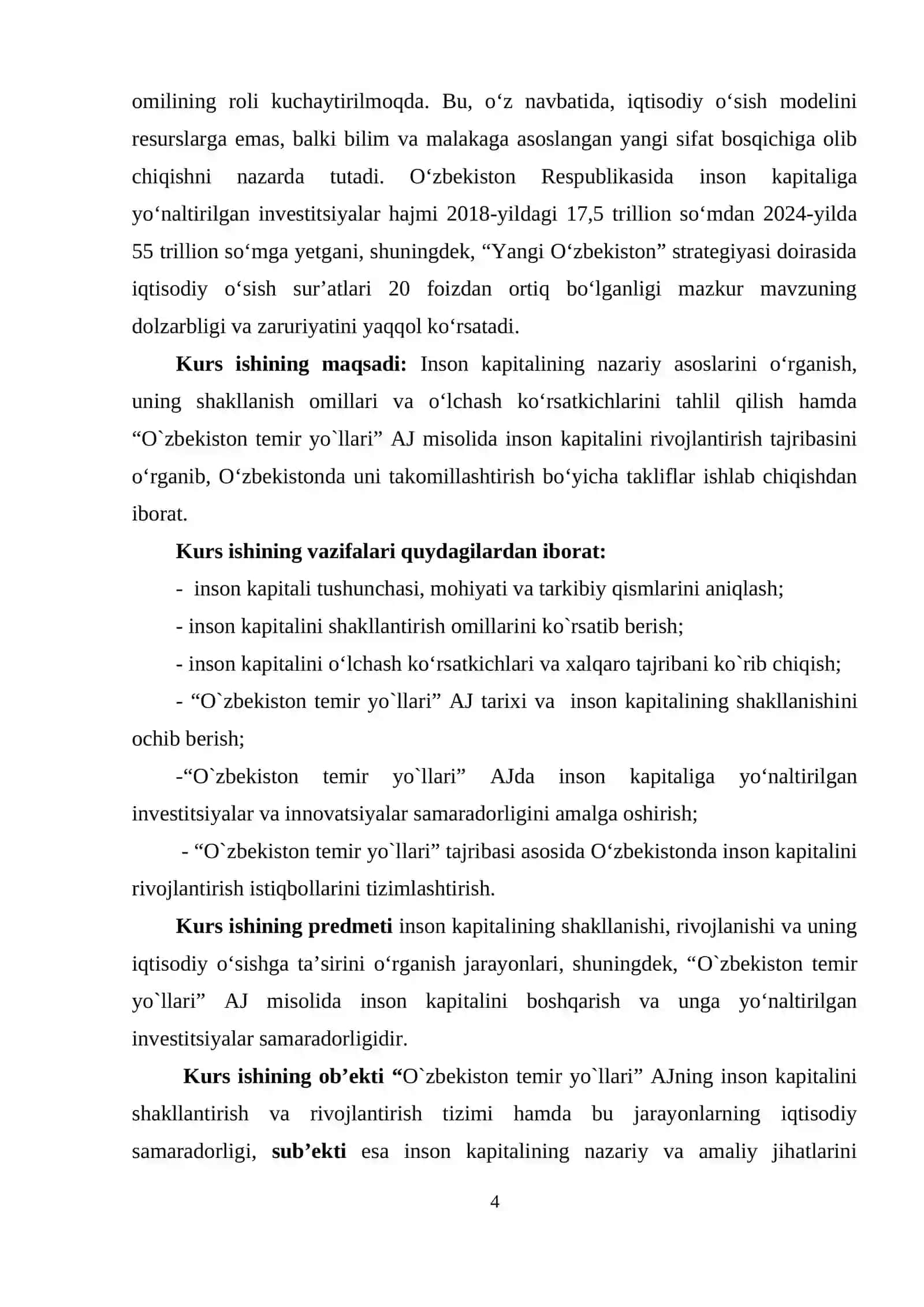 Inson kapitali va uning zamonaviy iqtisodiyotdagi o`rni 4