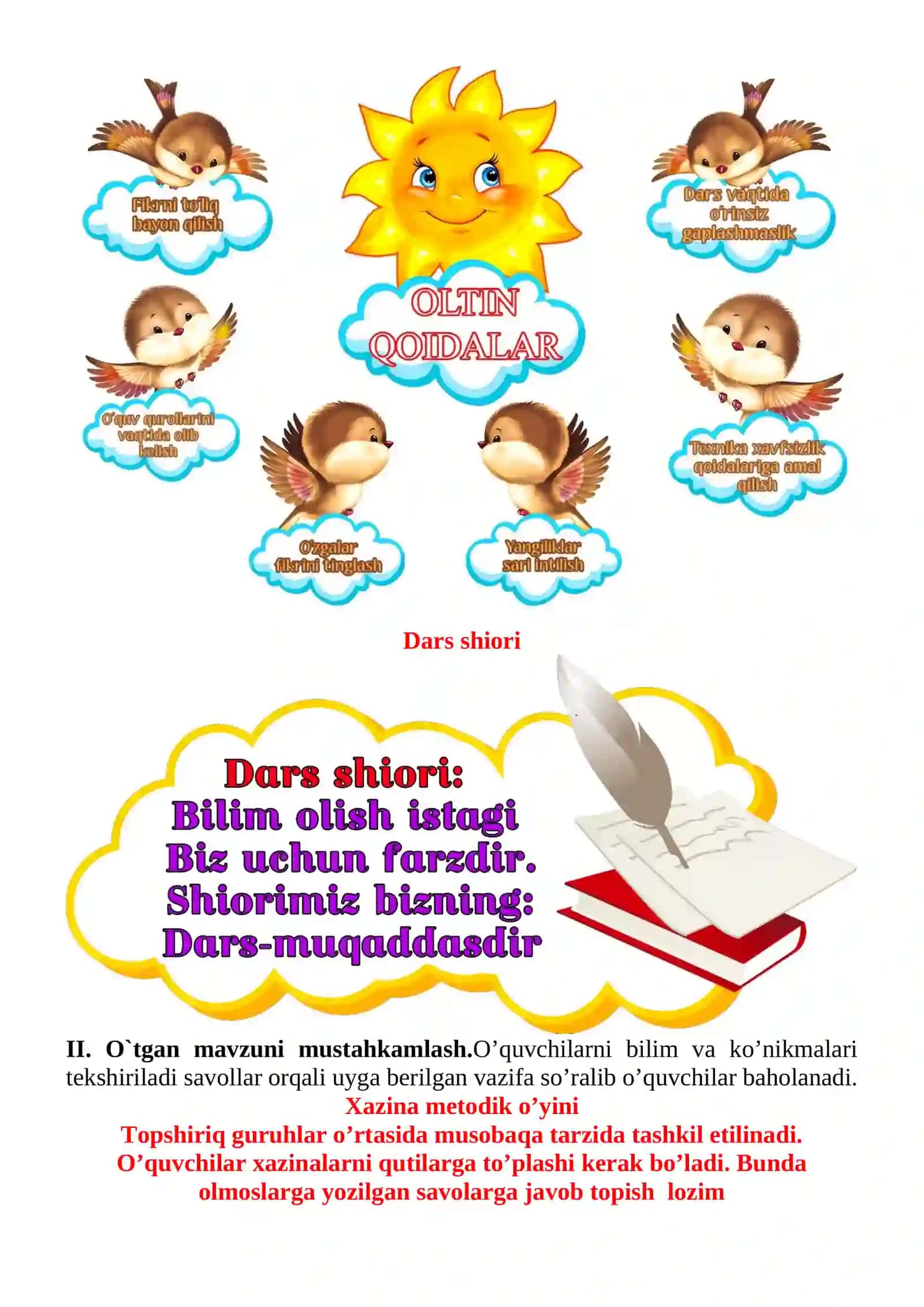 Yurtim bo'ylab sayohat mavzusida 3-sinf O'qish fanidan dars ishlanmasi 4