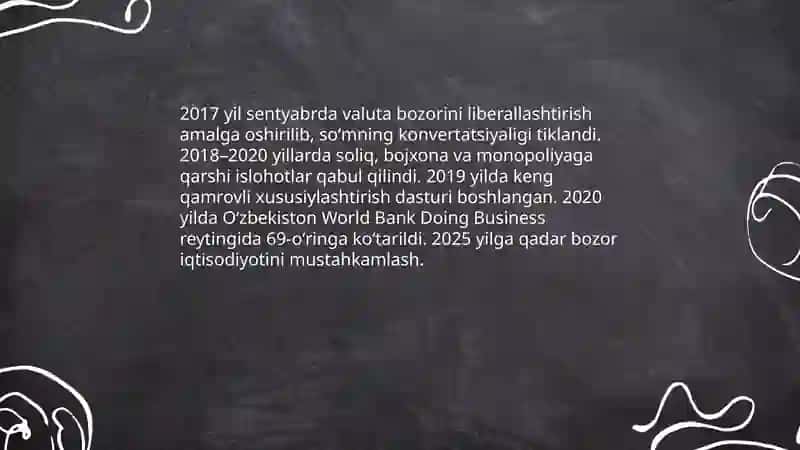 Yangi Oʻzbekistonda amalga oshirilayotgan islohotlar 4