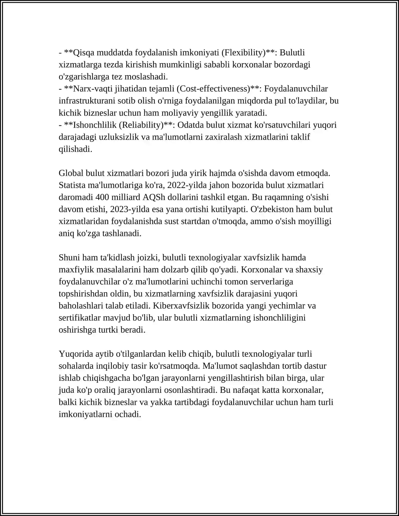 BULUTLI TEXNOLOGIYALAR 4