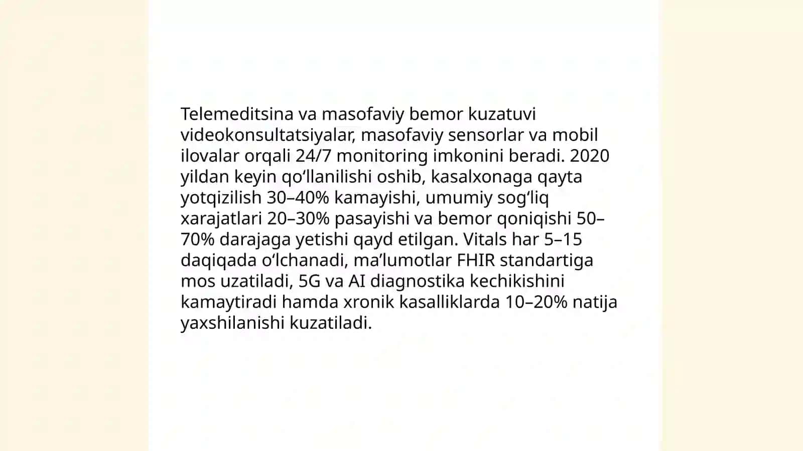 Tibbiyotga oid innovatsion yangiliklar 4